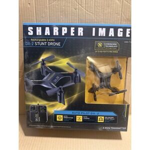 Sharper Image DX-2 Stunt Drone‎ Quadcopter Rechargable 2.4 GHz 6-Axis Gyro